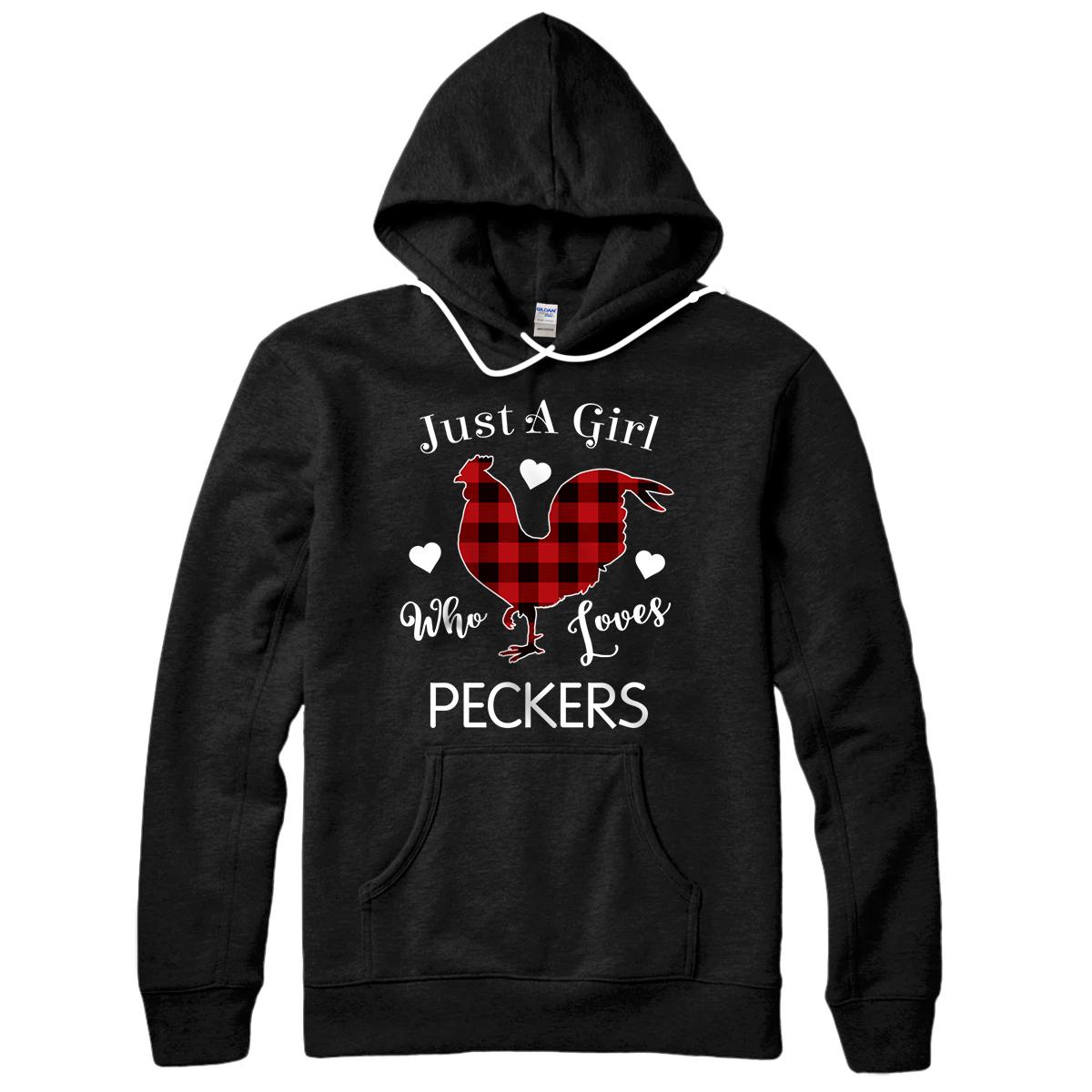 Personalized Just A Girl Who Loves Peckers Chicken Lover Gifts Pullover Hoodie