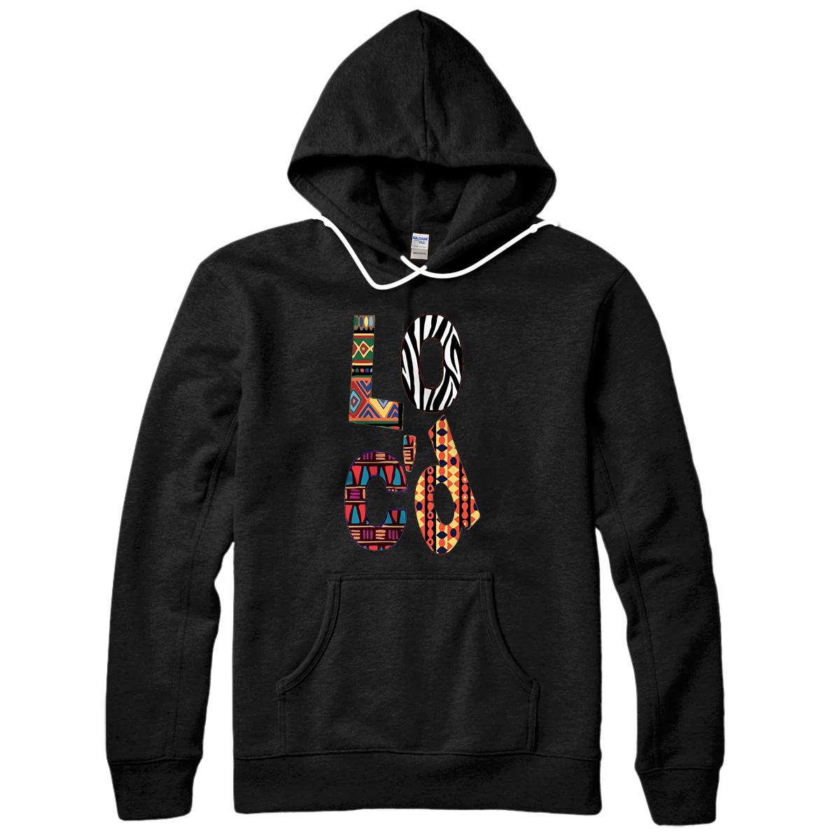 Personalized LOC'd Word Art Design 1 Pullover Hoodie