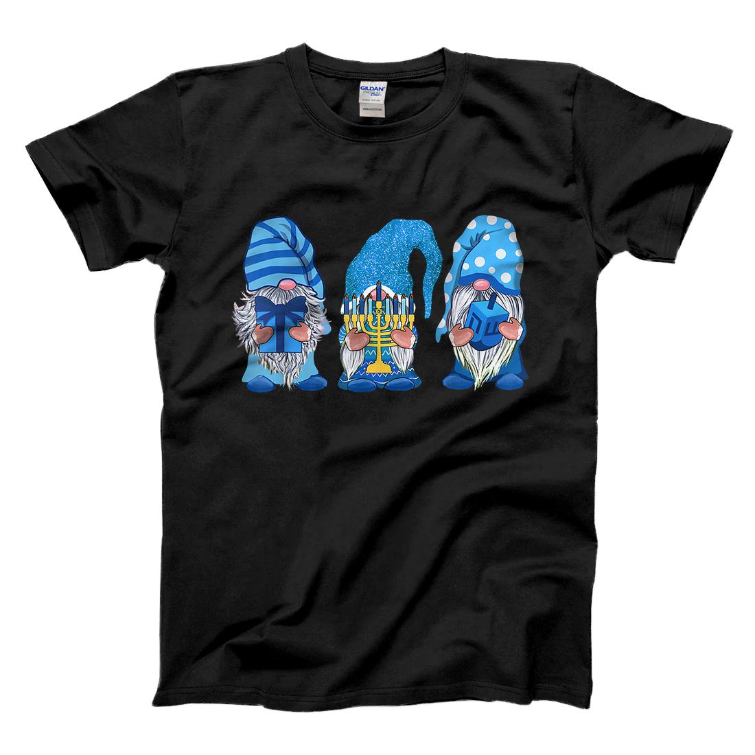 Personalized Hanukkah Gnomes Funny Gift Cute Gnomies With Menorah T-Shirt