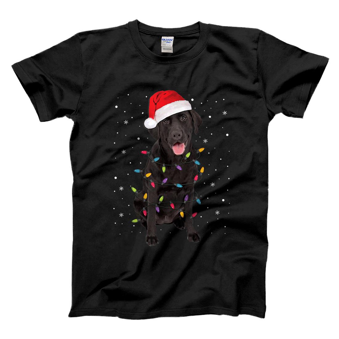 Personalized Christmas Labrador Retriever Dog Black Lab Lover Gifts T-Shirt