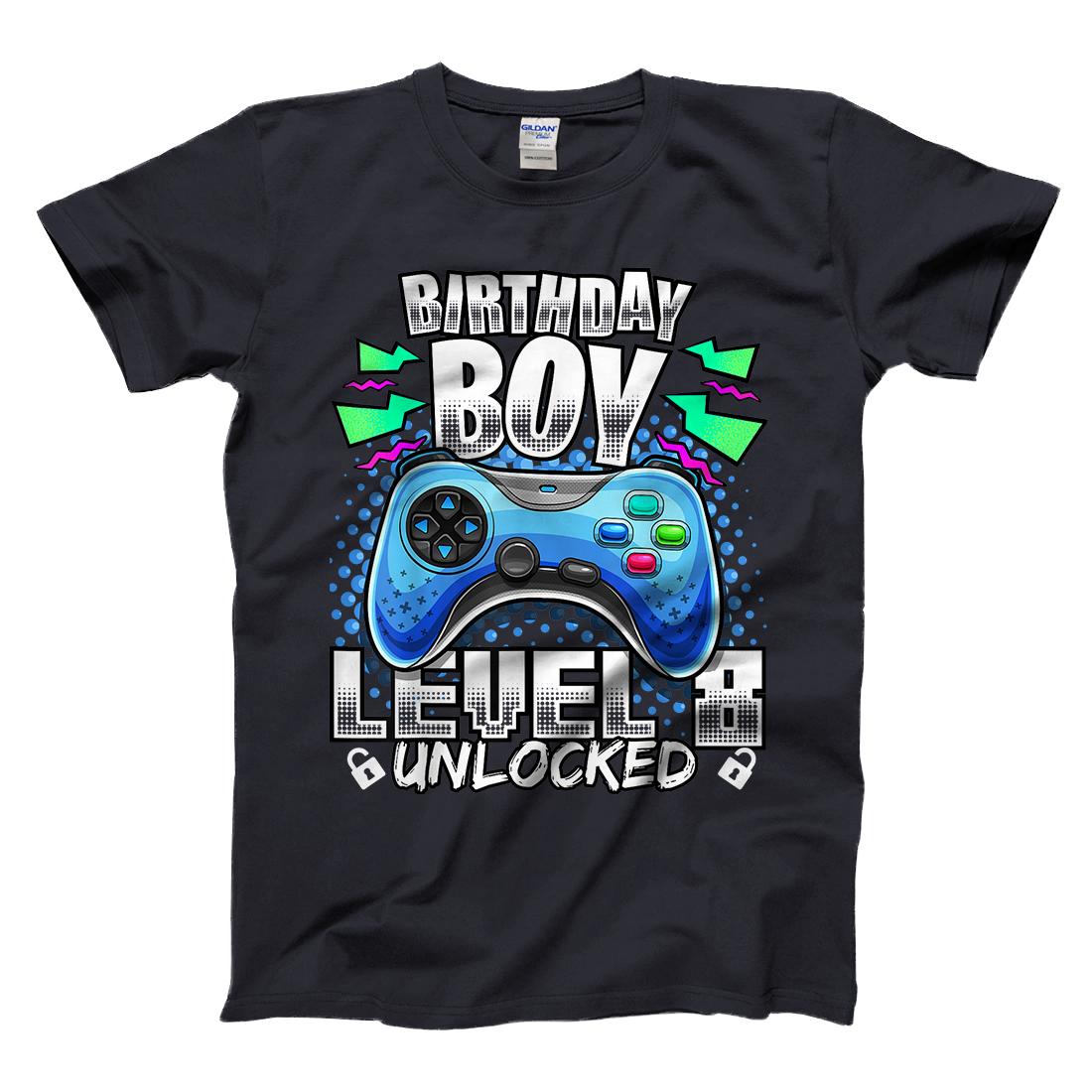 Personalized Level 8 Unlocked Video Game 8th Birthday Gamer Gift Boys T ...