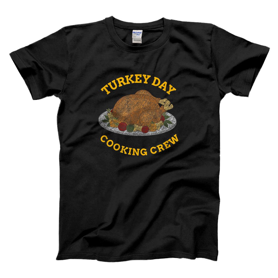 Personalized Turkey Day Cooking Crew Thanksgiving Day Family Dinner T-Shirt