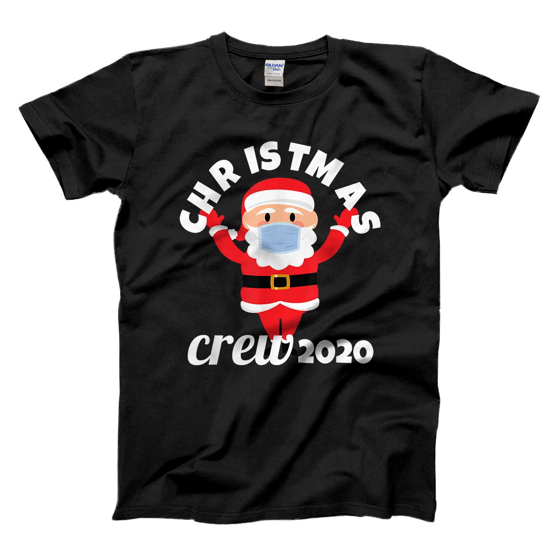 Personalized Christmas Crew 2020 Funny Mask Wearing Santa T-Shirt