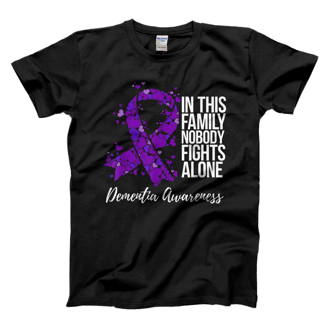 Personalized Family Support Dementia Awareness T-Shirt