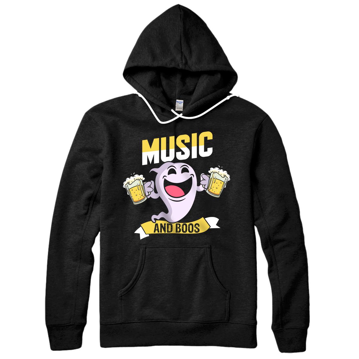 Personalized Music Halloween Shirt - Trick Or Treat Halloween Ghost Shirt Pullover Hoodie