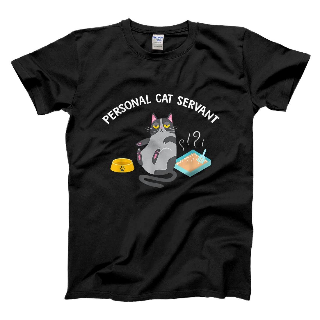Personalized Personal Cat Servant - Funny Cat Lover Gift T-Shirt