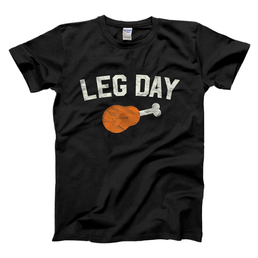 Personalized Funny Leg Day Thanksgiving Gifts Pilgrim Costume Turkey Day T-Shirt
