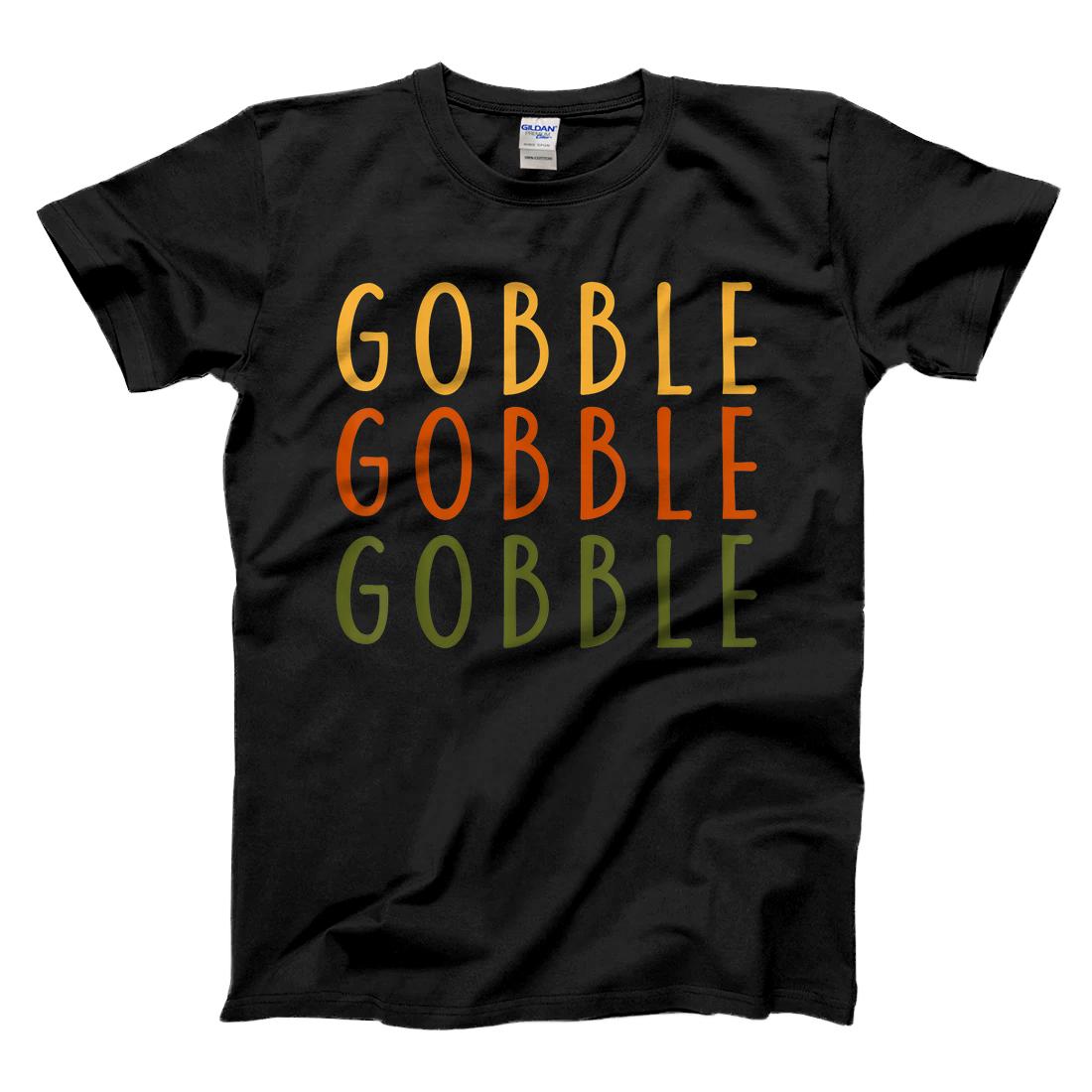 Personalized Gobble Gobble Turkey Thanksgiving Day Gifts Trot Woman T-Shirt