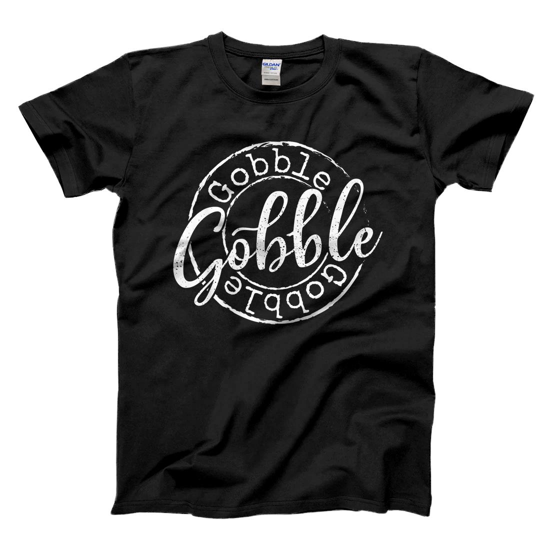 Personalized Gobble Gobble Turkey Thanksgiving Day Gifts Trot Leg Day T-Shirt