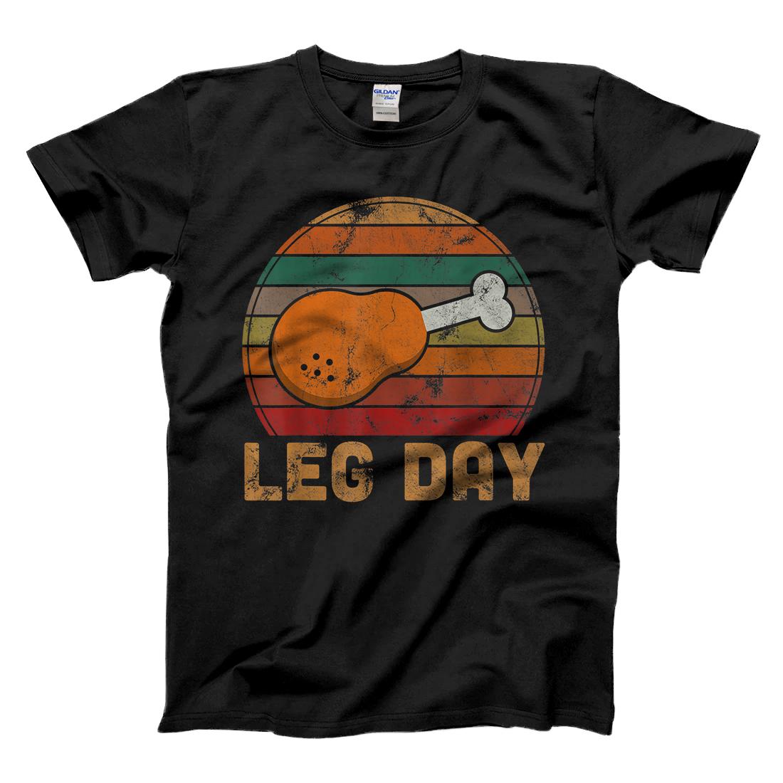 Personalized Leg Day Thanksgiving Turkey Day Gifts Pilgrim Sport Athlete T-Shirt