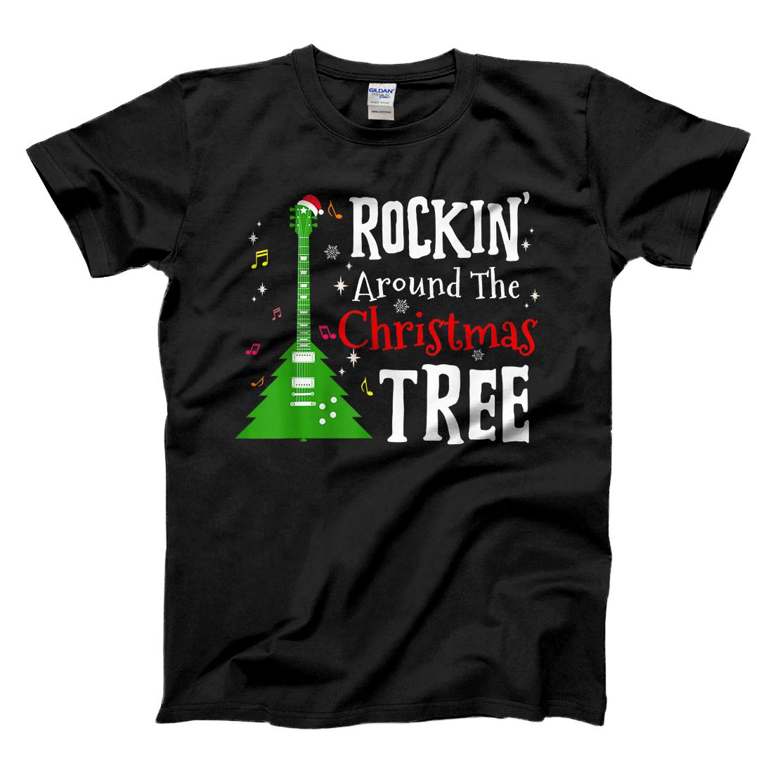 Personalized Rockin' Around The Christmas Tree Guitar Gifts Xmas Idea T-Shirt