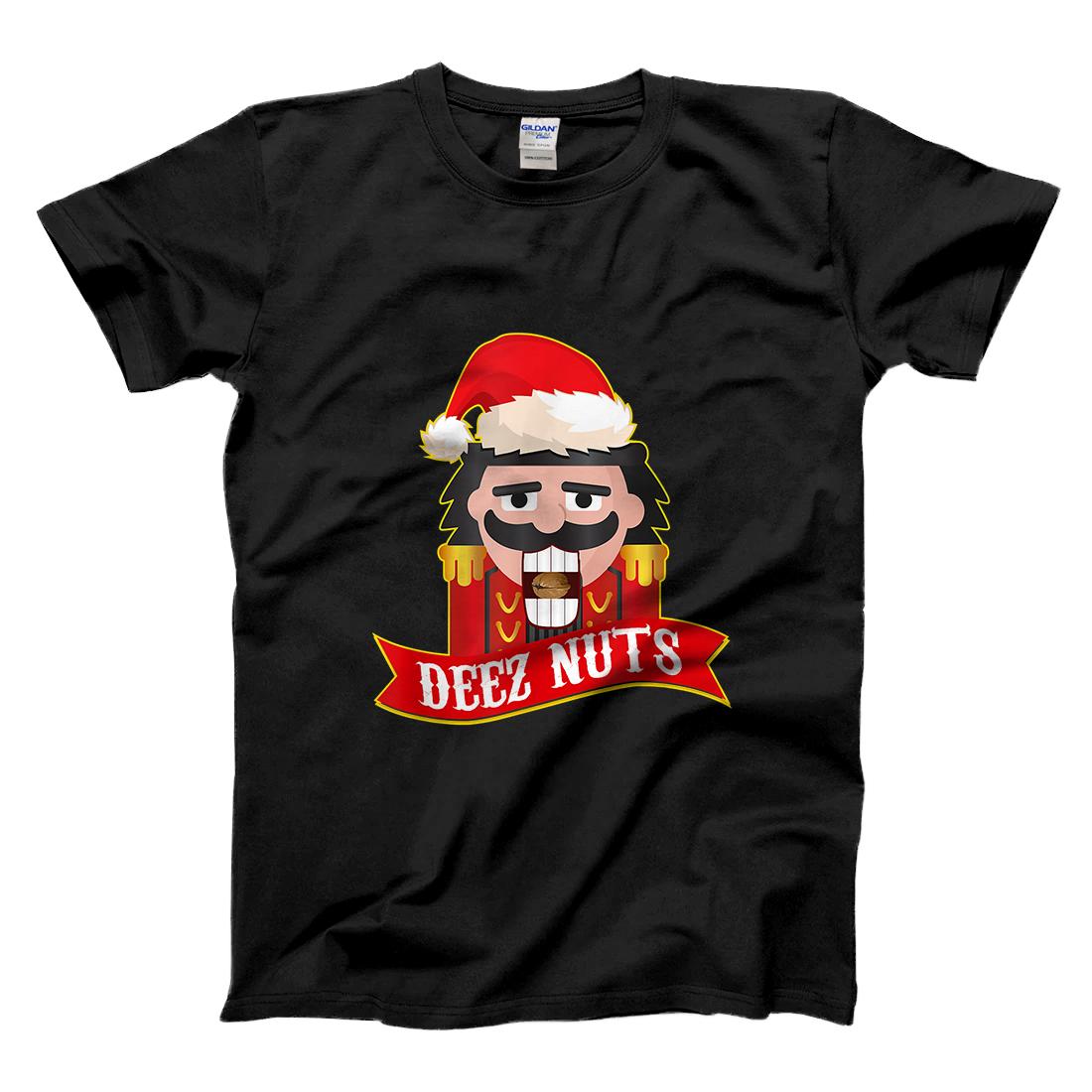 Personalized Naughty Nutcracker Deez Nuts - Funny Christmas T-Shirt