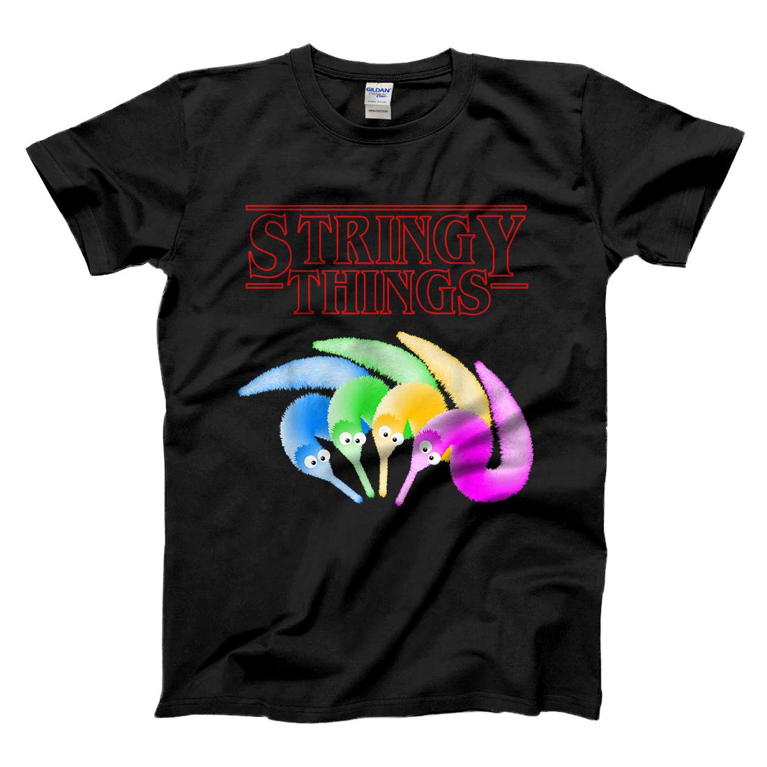 Personalized Stringy Things, Fuzzy Magic Worm on a String Meme T-Shirt