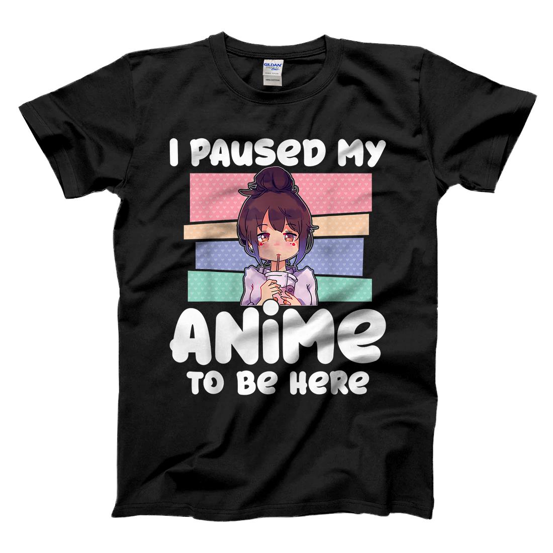 Personalized I Paused My Anime To Be Here Gift For Character Lover Gift T-Shirt