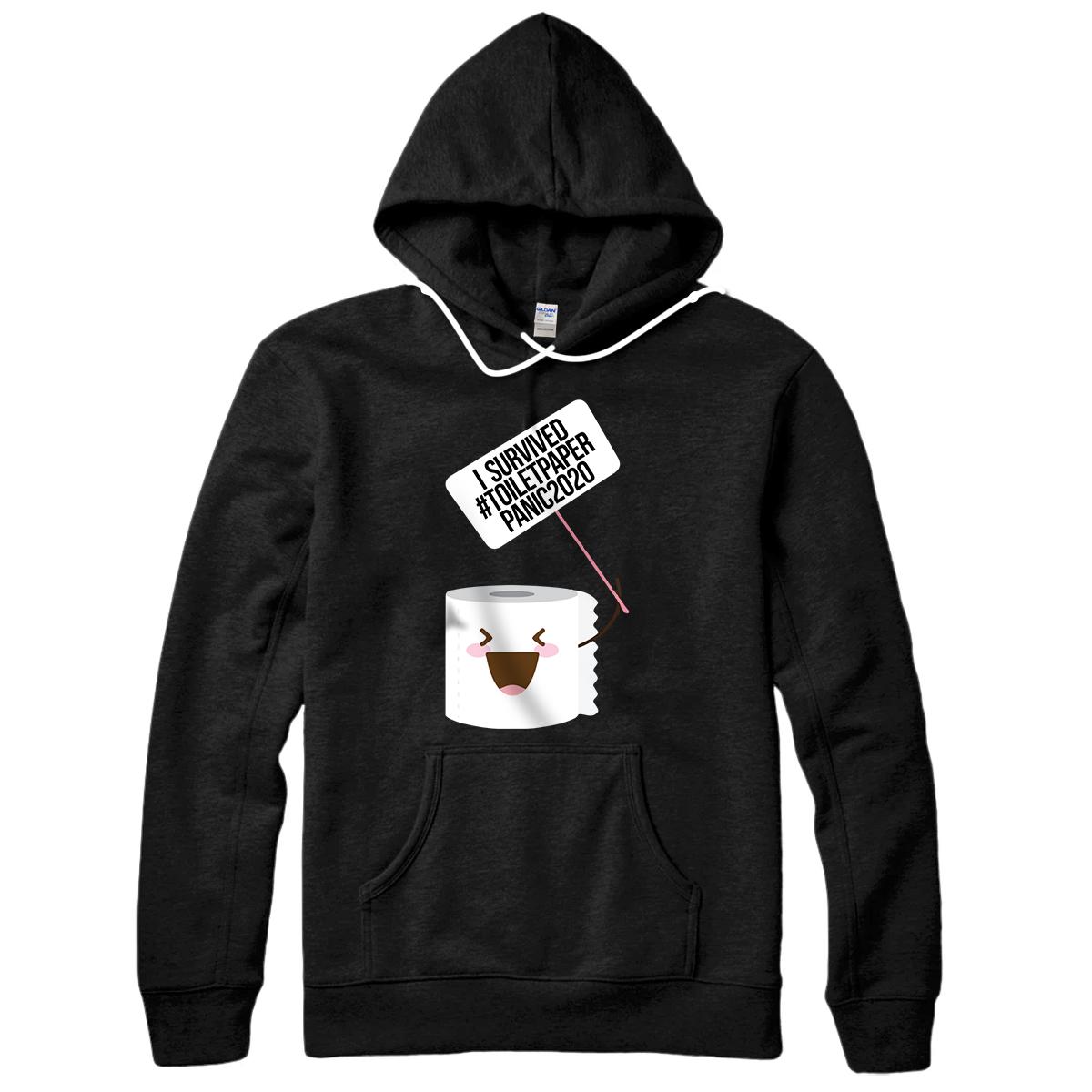 Personalized I Survived Toilet Paper Panic 2020 TP Shortage Hoarder Gift Pullover Hoodie