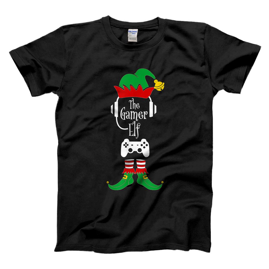 Personalized The Gamer Elf Novelty Christmas gift idea for Gamers T-Shirt