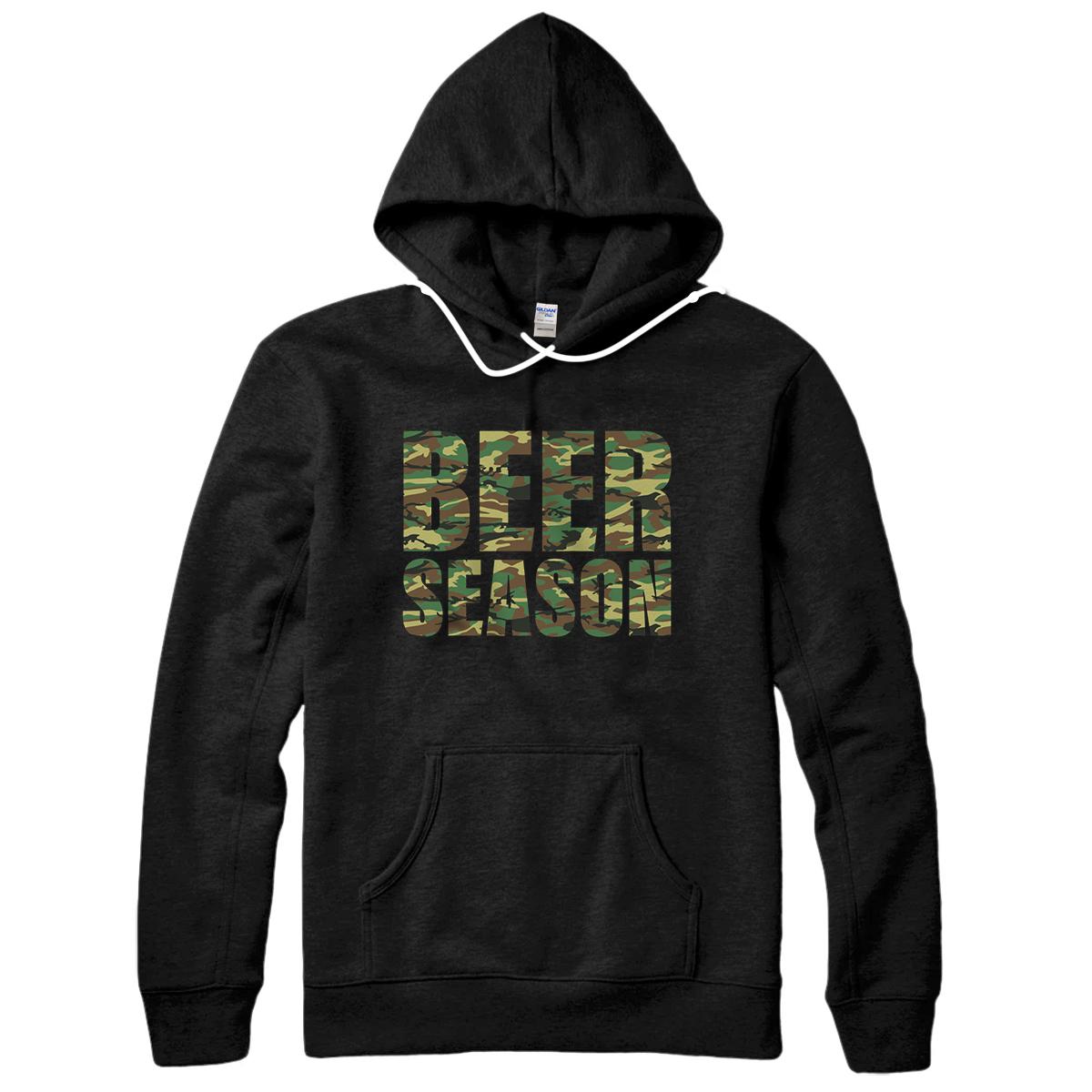 Personalized Beer Season 4 - Camo Funny Deer Hunter Hunting Pullover Hoodie