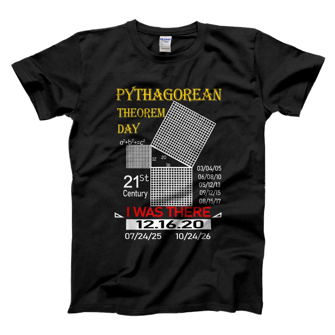 Personalized Pythagorean Theorem Day, I was there 12.16.20 I Love Math T-Shirt