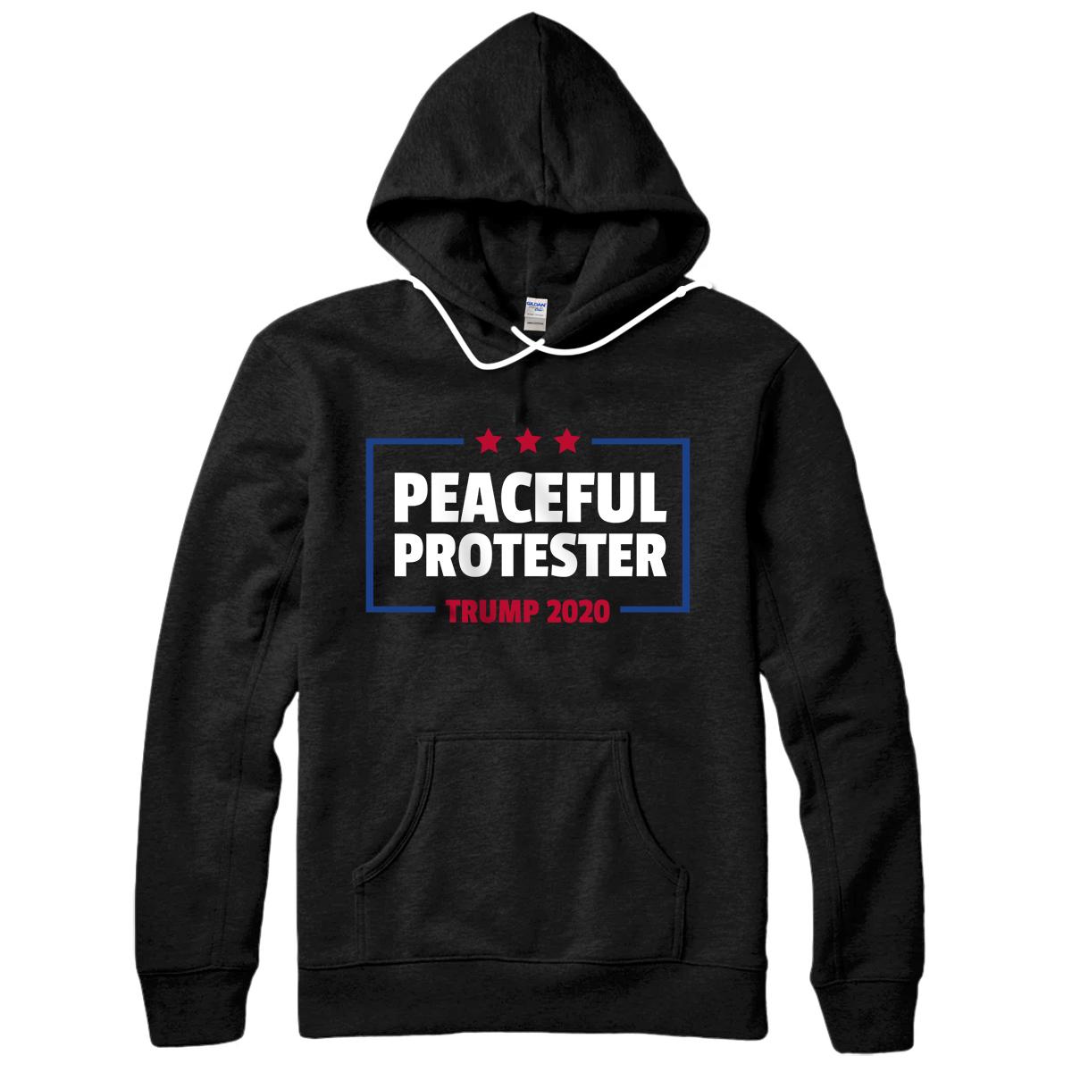 Personalized Peaceful Protester Trump 2020 Pullover Hoodie