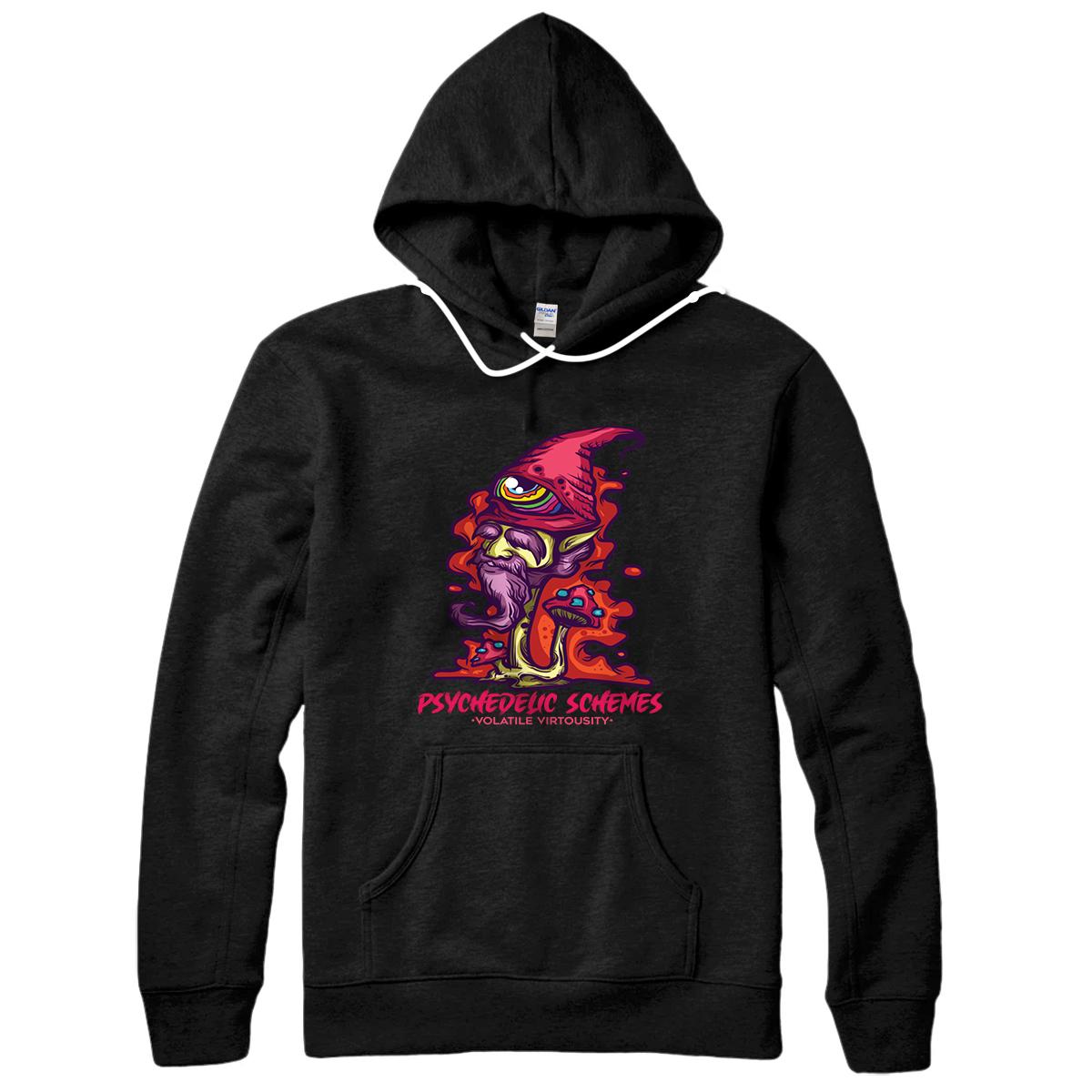 Personalized Shroom Wizard Psychedelic Mushrooms Shrooms Pullover Hoodie