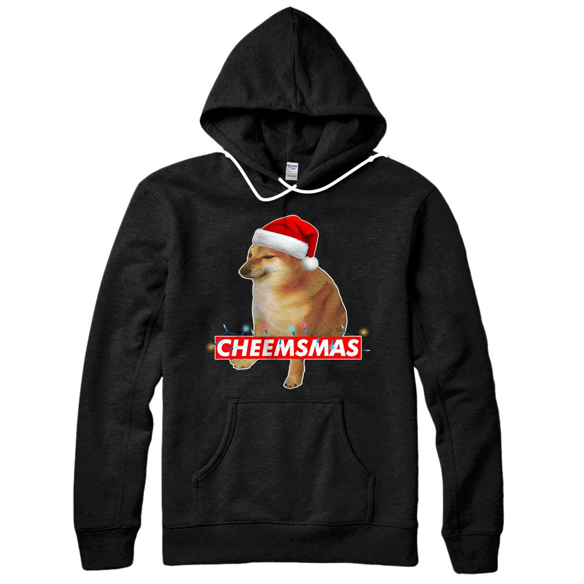 Personalized Cheems Cheemsmas Christmas Sweater Doge Meme Design Pullover Hoodie