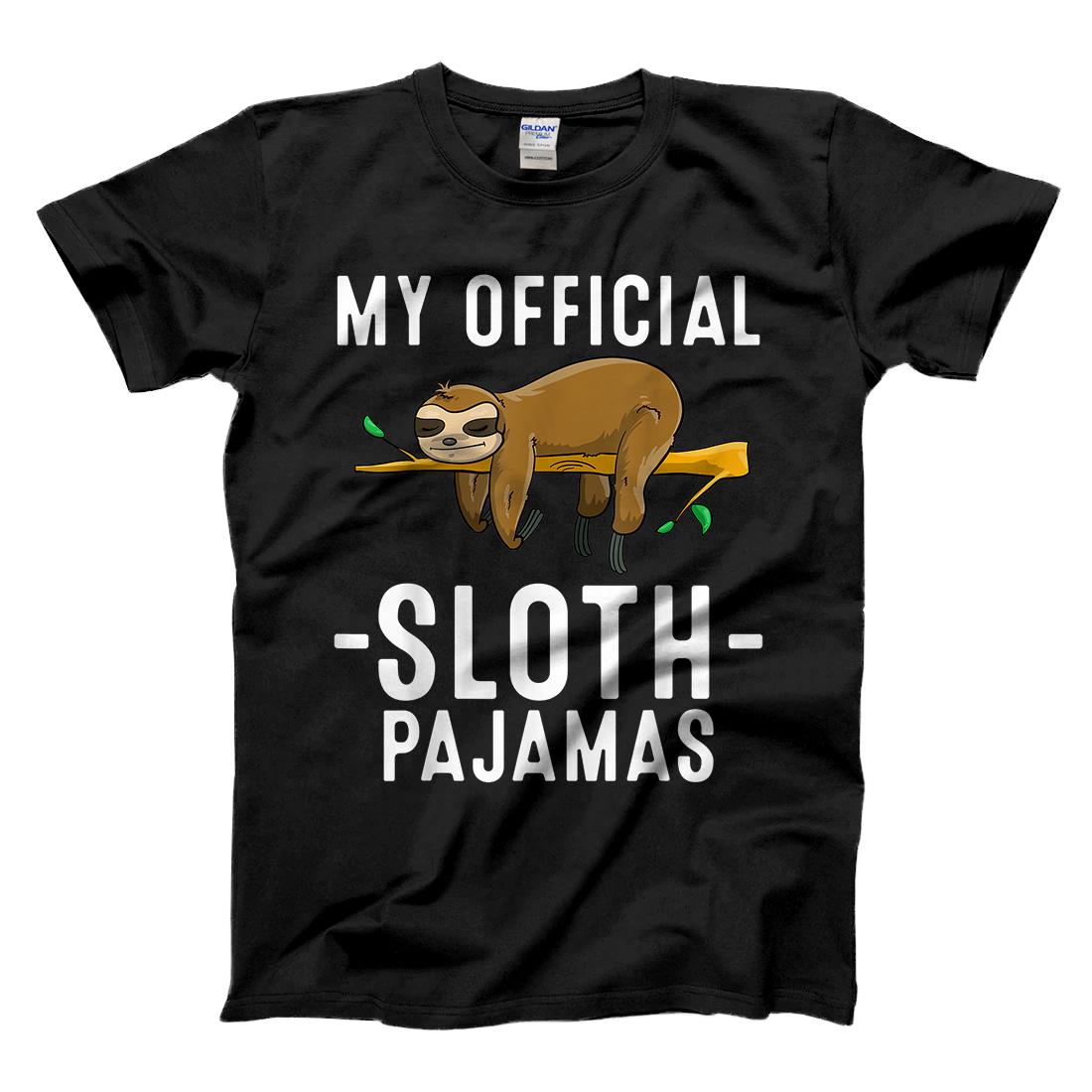 Personalized Funny Sloth Pajamas Gift For Men Women PJ Slow Animal Lover T-Shirt