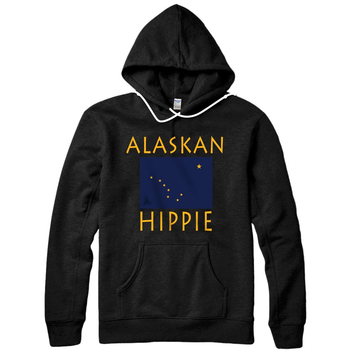 Personalized Alaskan Flag Hippie Pullover Hoodie