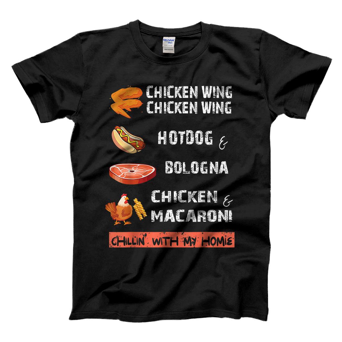 Personalized Chicken Wing Chicken Wing Hot & Bologna Song Lyric T-Shirt T-Shirt