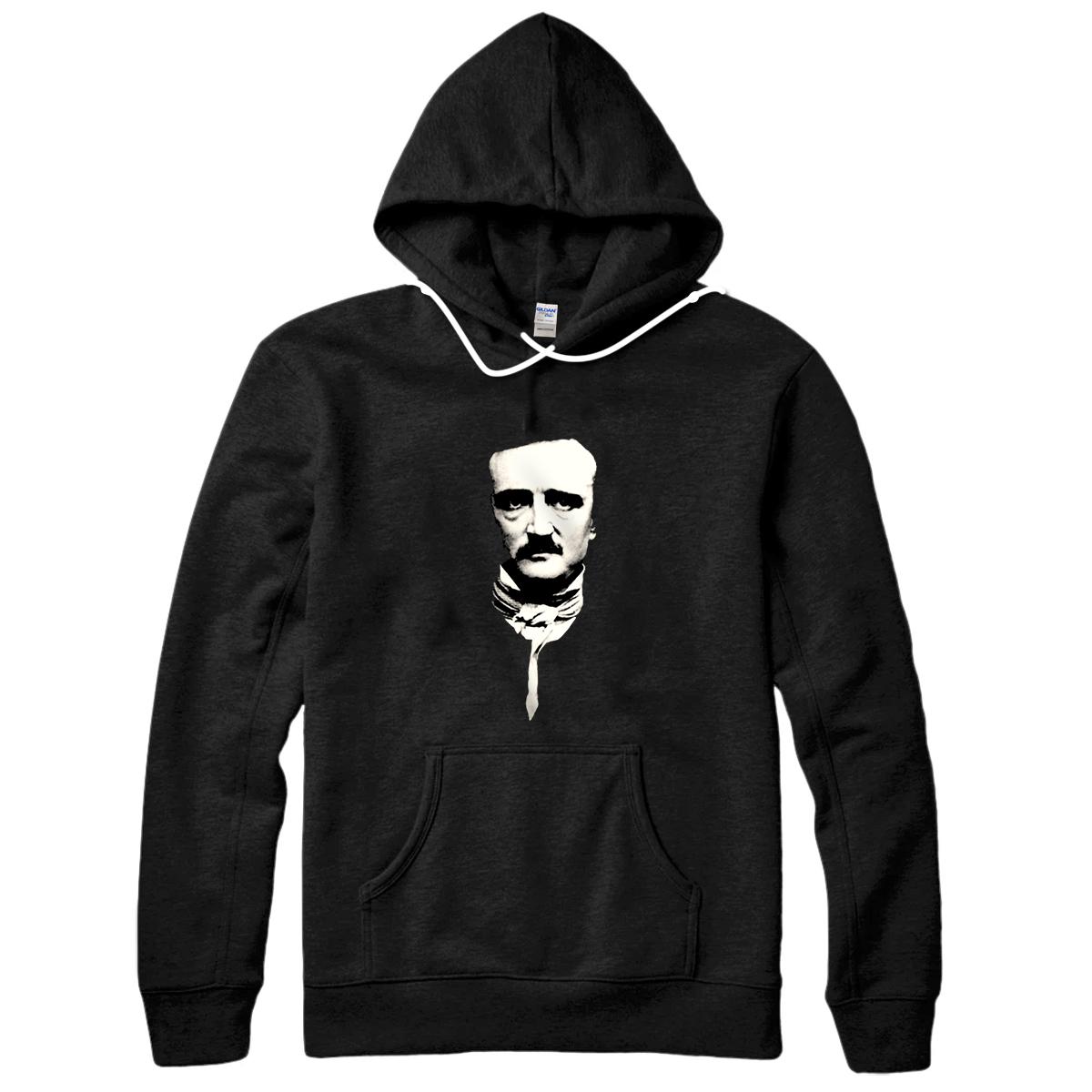 Personalized Edgar Allan Poe | Writer | Face Portrait | Pullover Hoodie