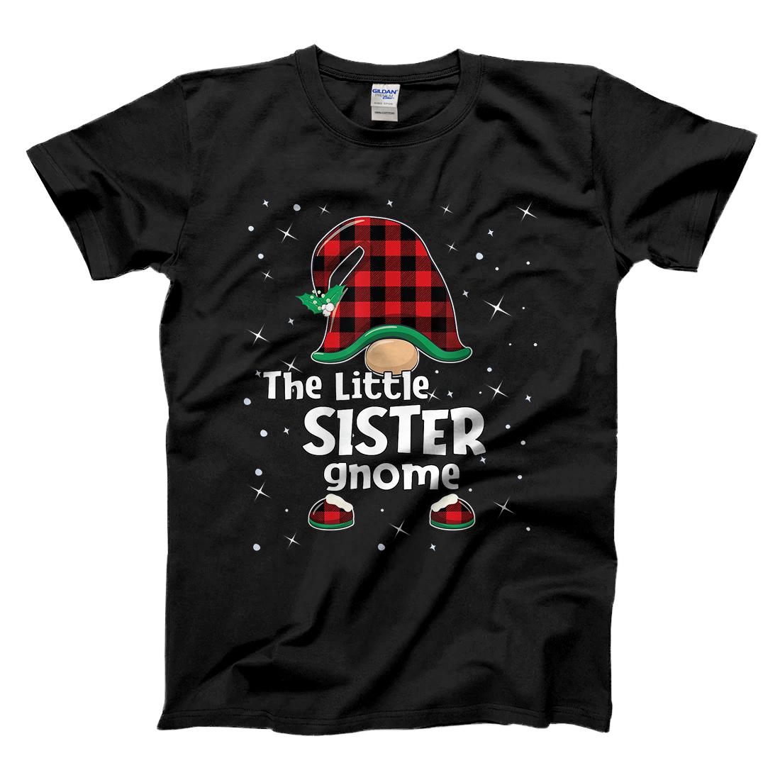Personalized Sister Gnome Buffalo Plaid Matching Christmas Gift Pajama T-Shirt