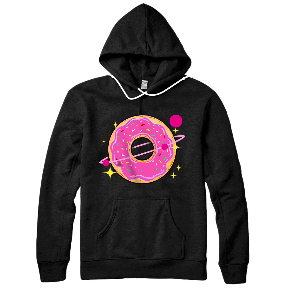 Personalized Donut Planet Donut Lover Gift Pullover Hoodie