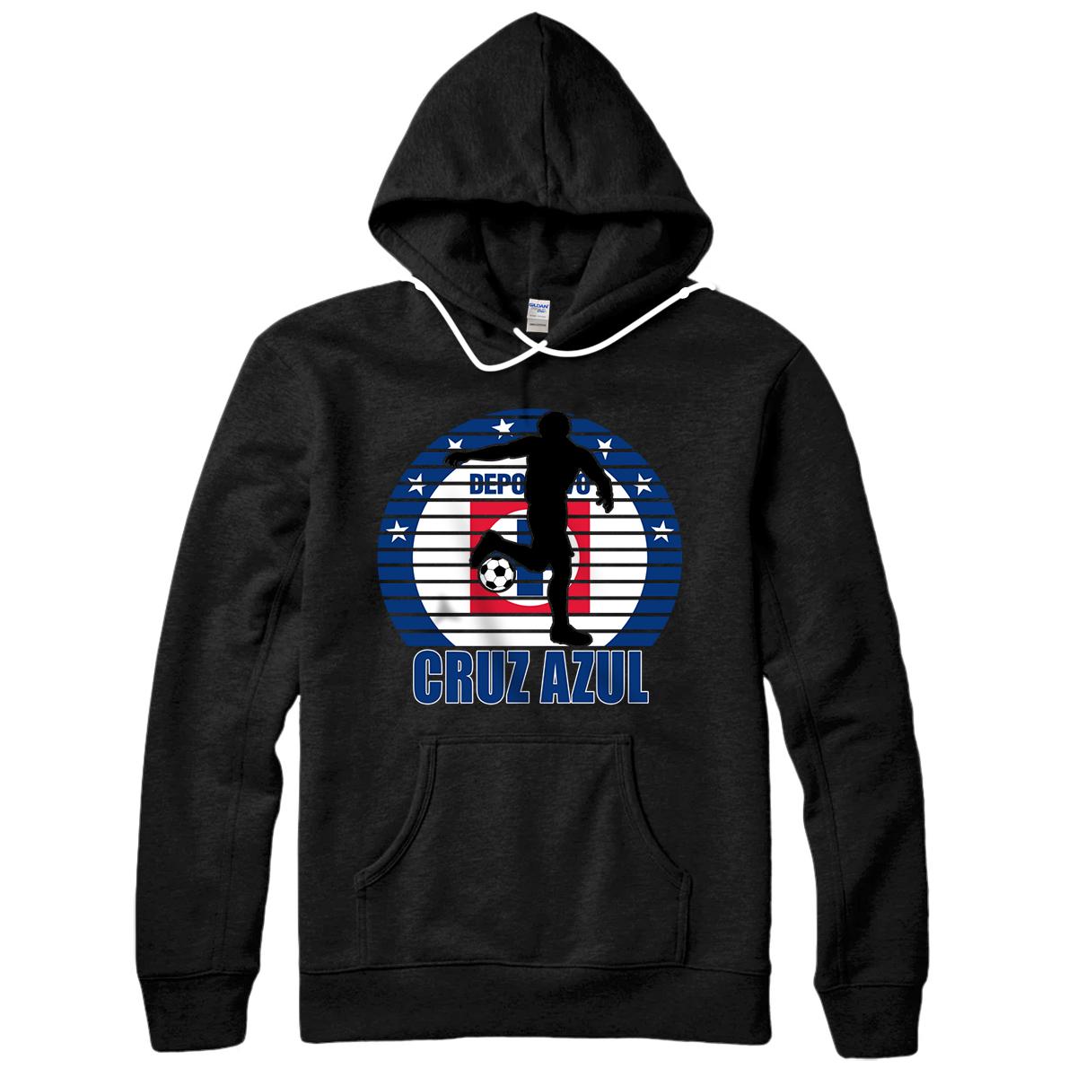 Personalized Cruz Azul Mexican Soccer Team With Soccer Player Gift Pullover Hoodie