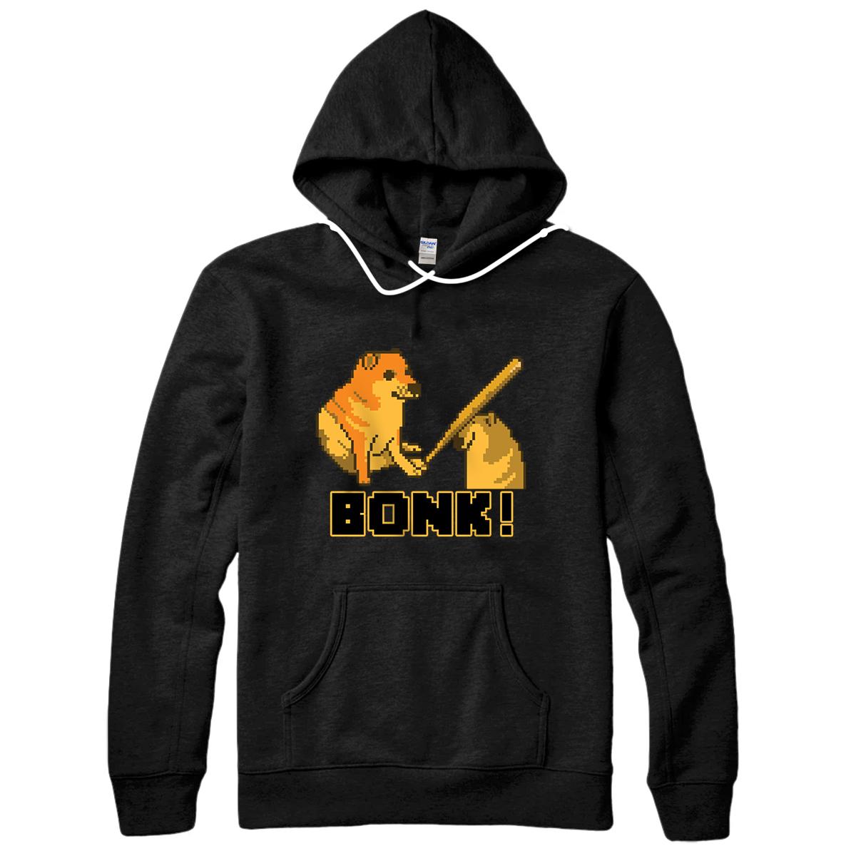 Personalized Pixel Art Cheems Bonk Meme Pullover Hoodie All Star Shirt
