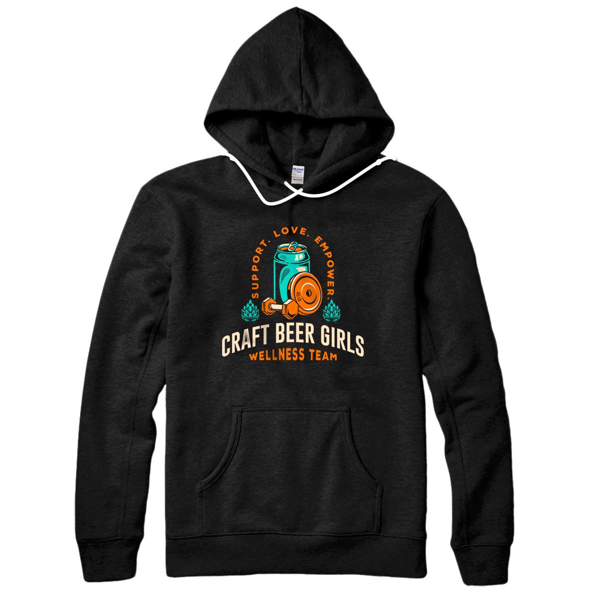 Personalized Craft Beer Girls Wellness Team Pullover Hoodie