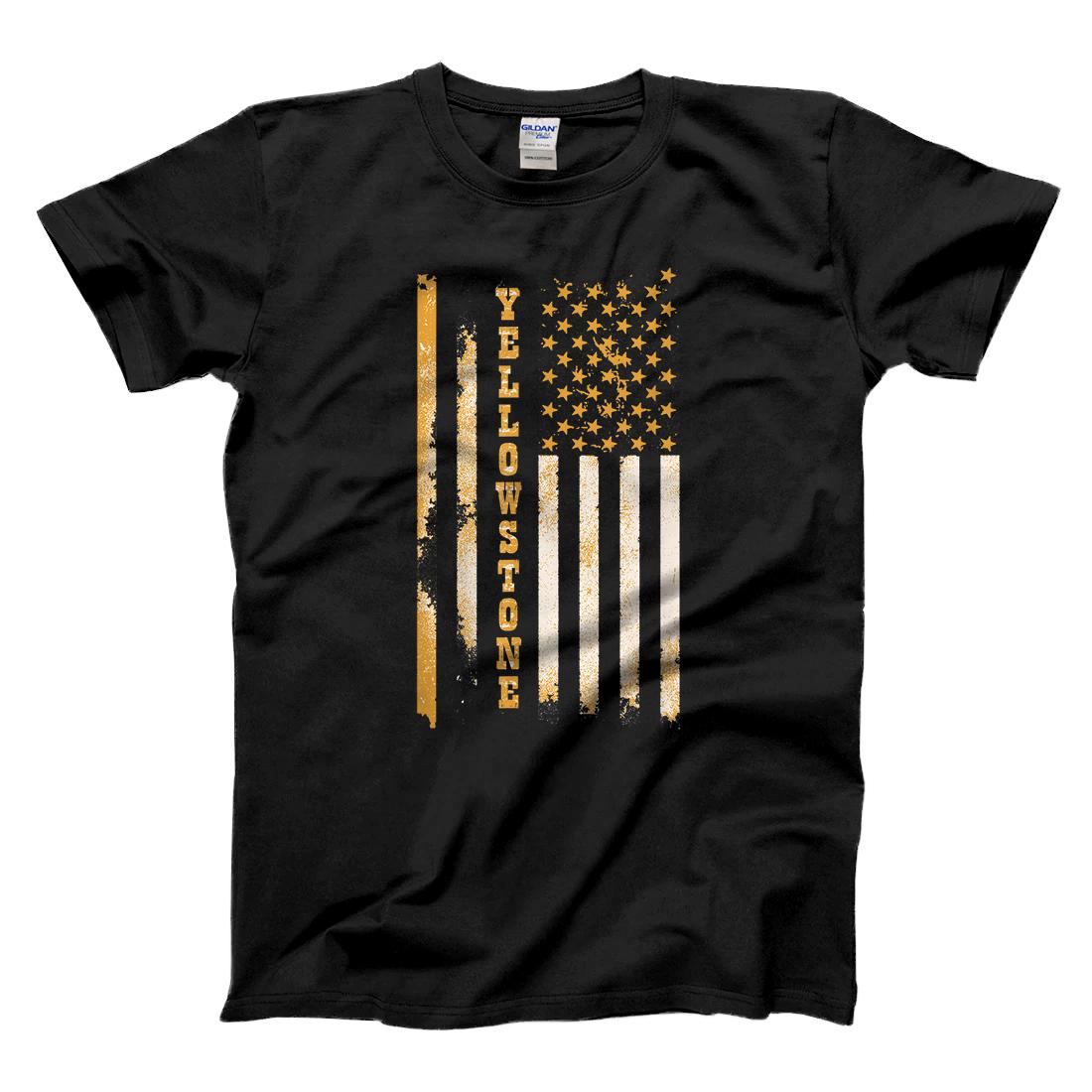 Personalized Distressed Yellowstone Flag T-Shirt