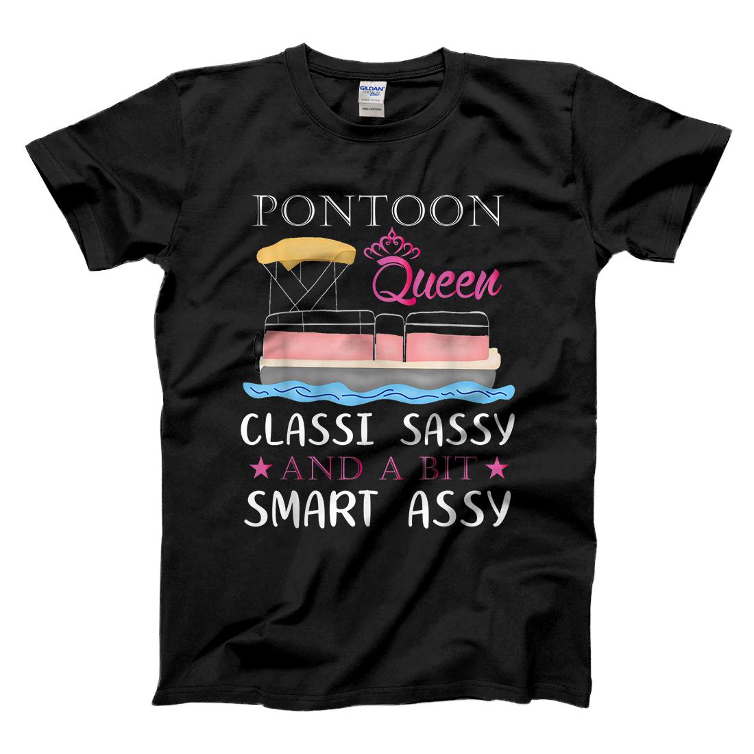 Personalized Pontoon Queen Woman Girls Gift - Pontoon Boat Gift T-Shirt