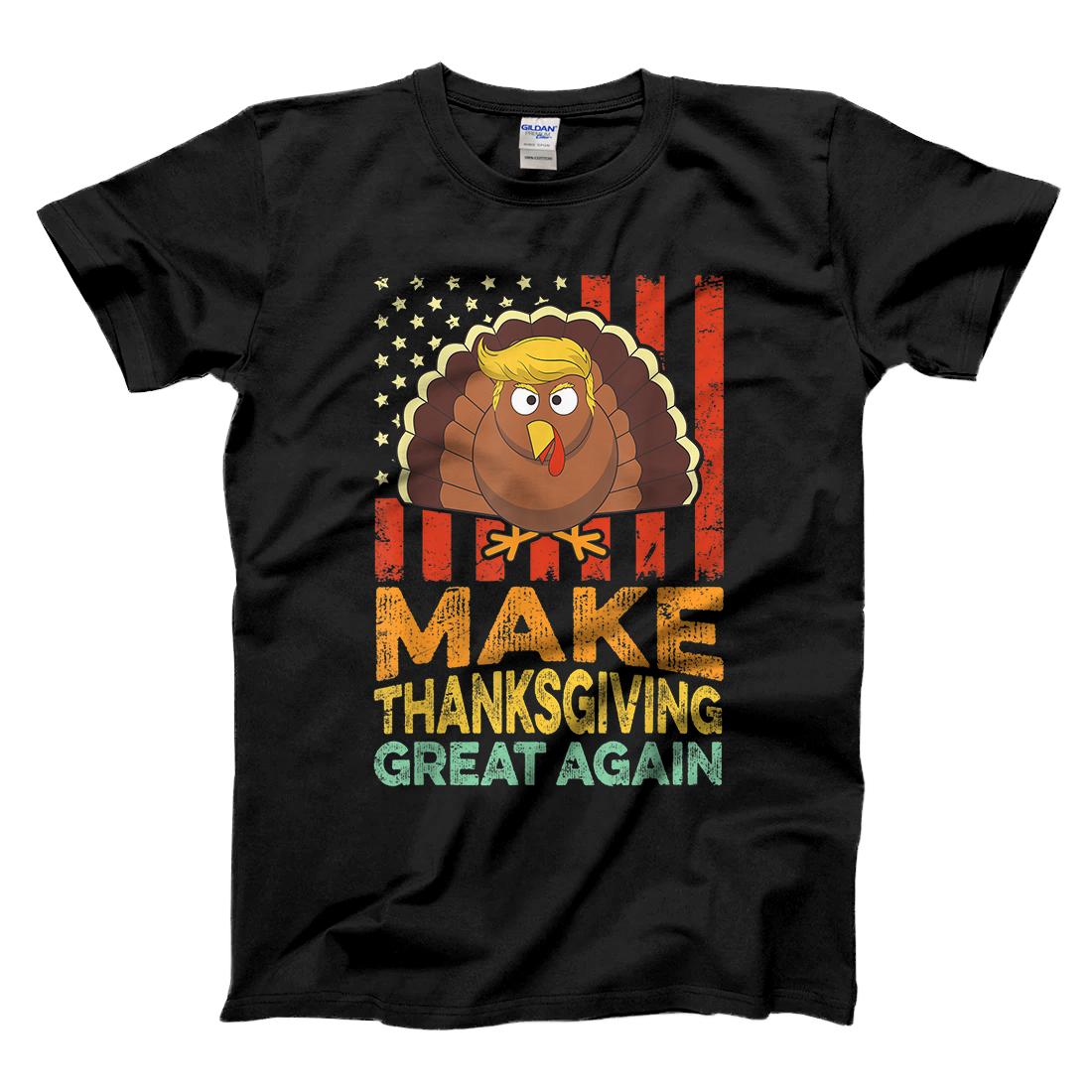 Personalized Make Thanksgiving Great Again Shirt Retro Turkey Trump T-Shirt