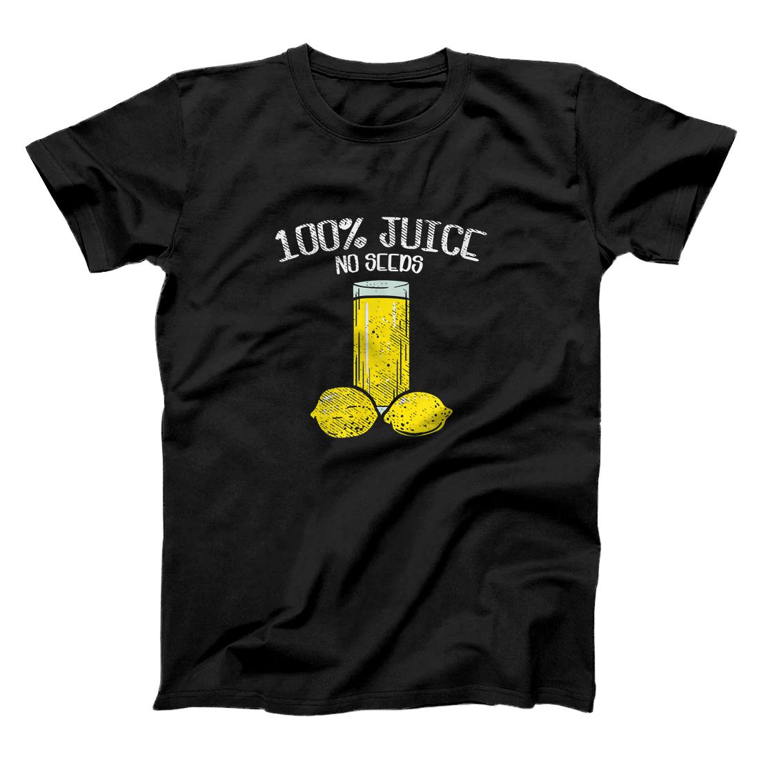 Personalized 100% Juice No Seeds, Funny Vasectomy Gift T-Shirt