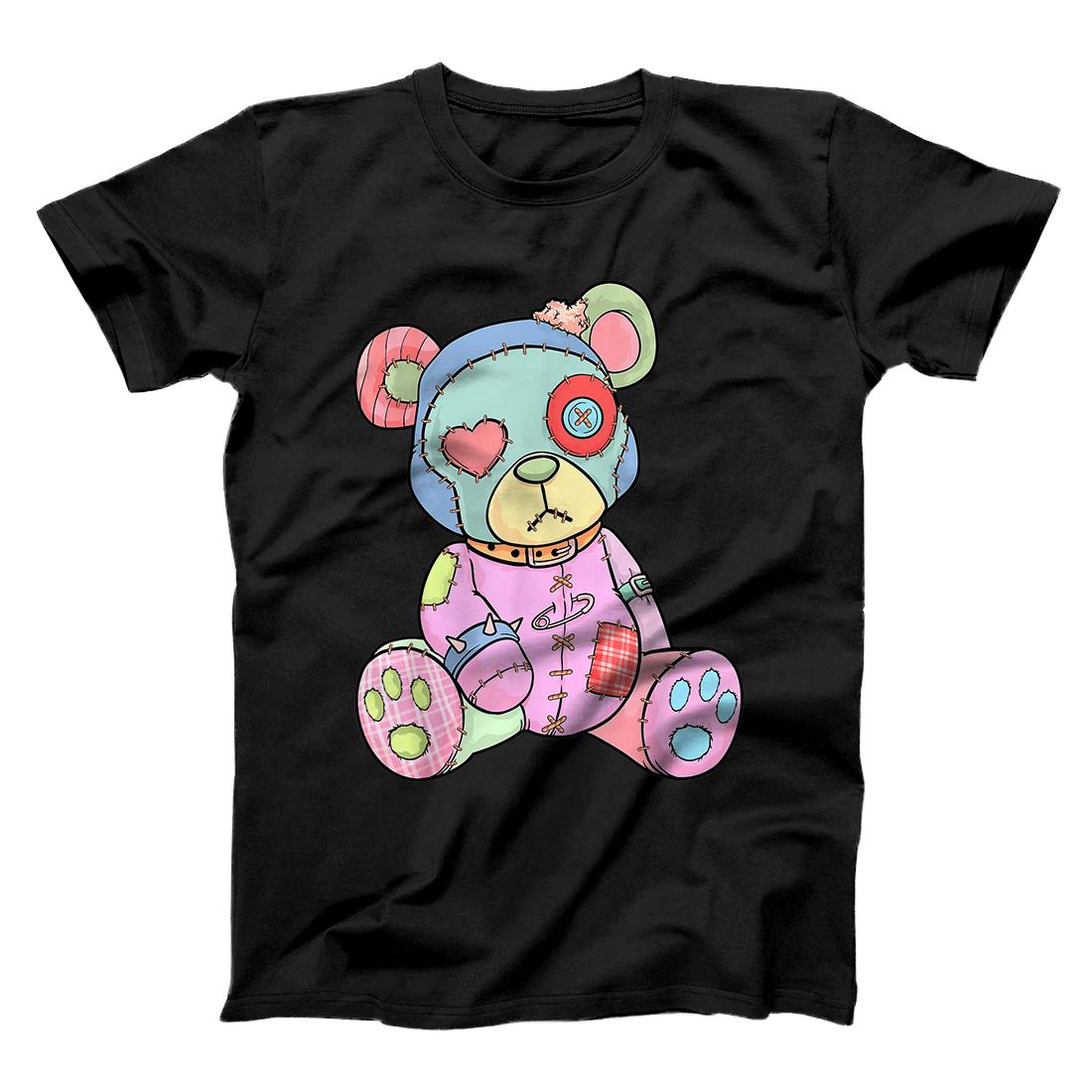 Personalized Pastel Goth Teddy Bear Japanese Anime Kawaii Menhera T-Shirt
