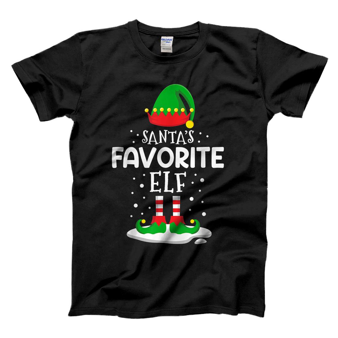 Personalized Santa's Favorite Elf Christmas Family Matching Costume PJs T-Shirt