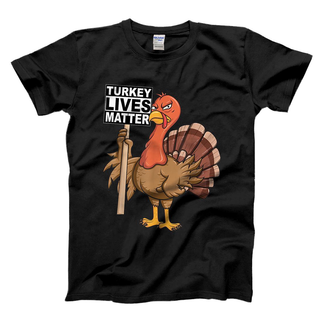 Personalized Turkey Lives Matter Vegan Animal Rights Thanksgiving T-Shirt