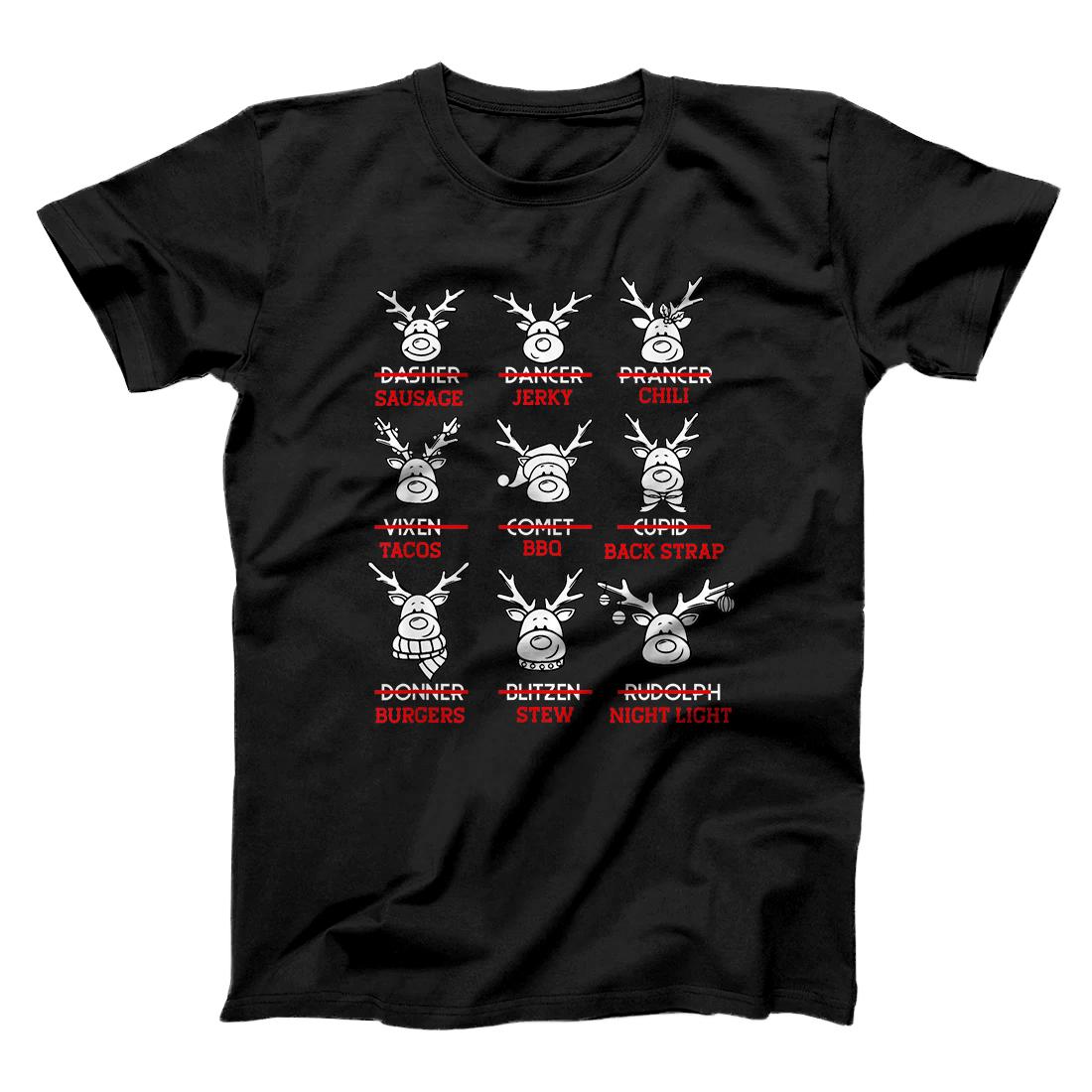 Personalized Funny Christmas Deer Bow Hunting Santa Men Women Hunter Gift T-Shirt