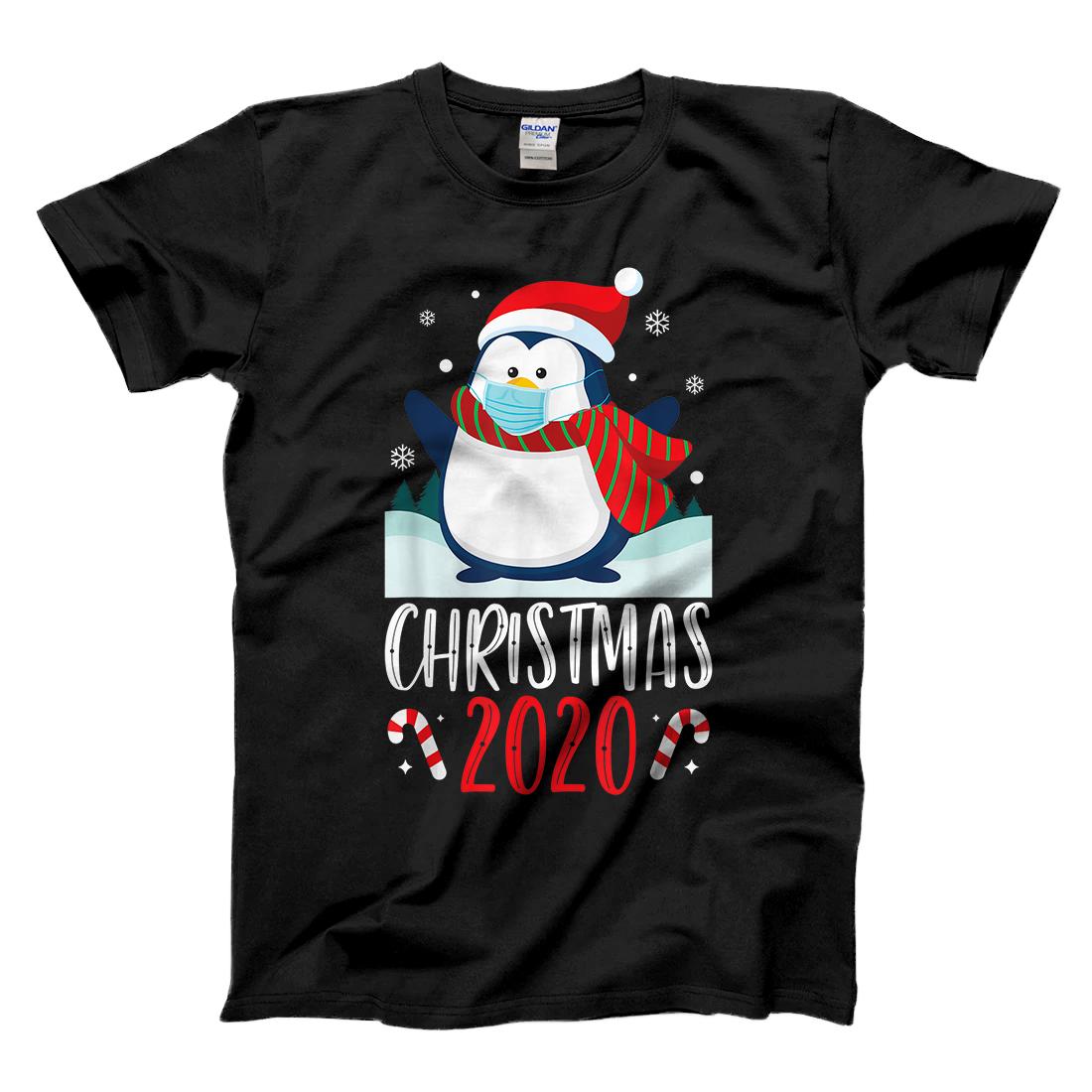 Personalized Penguin Face Mask Funny Christmas Pajama For Family T-Shirt