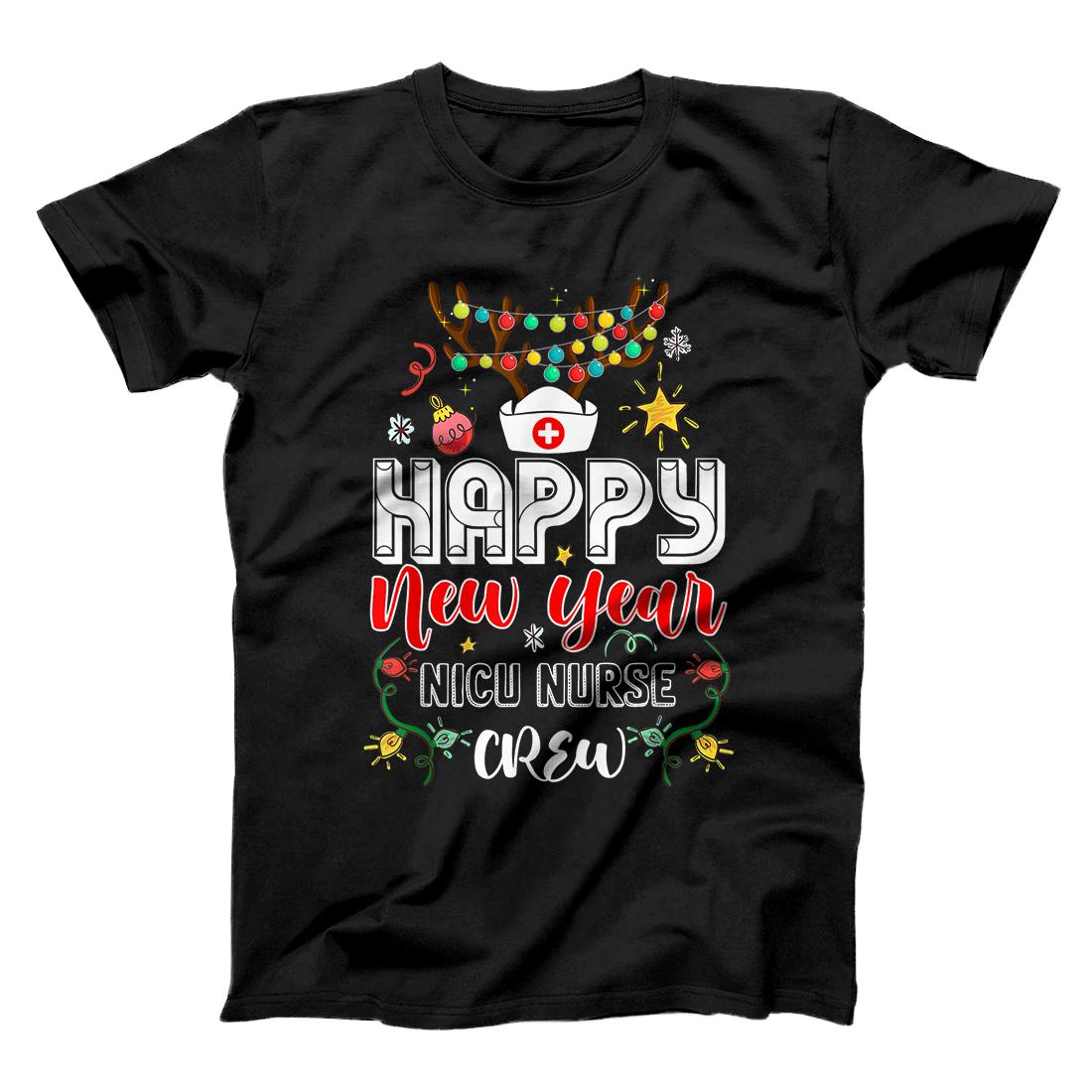 Personalized Happy New Year NICU Nurse Crew Christmas Lovely Gifts T-Shirt