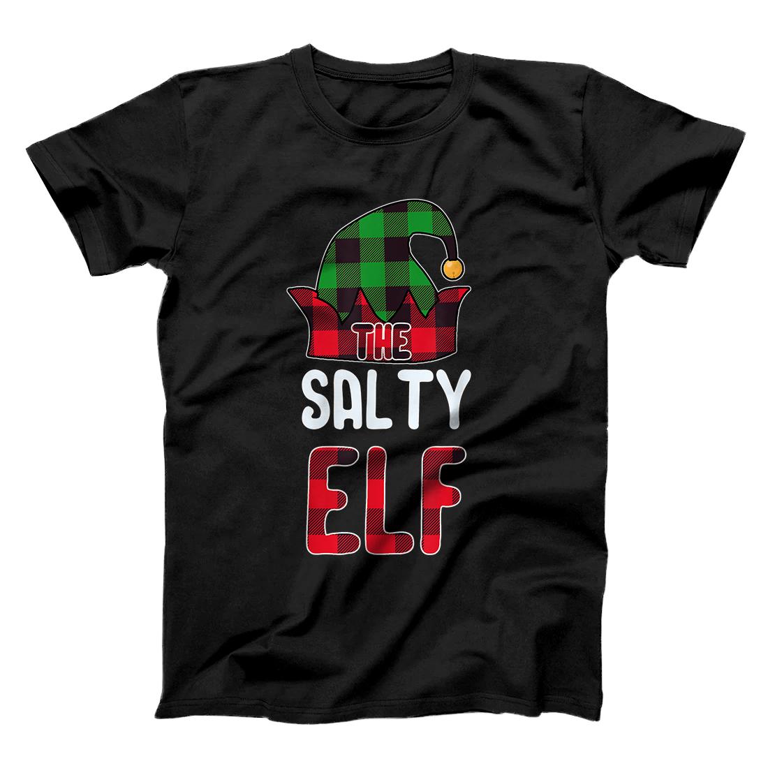 Personalized Salty Elf Matching Family Group Christmas Party Pajamas T-Shirt