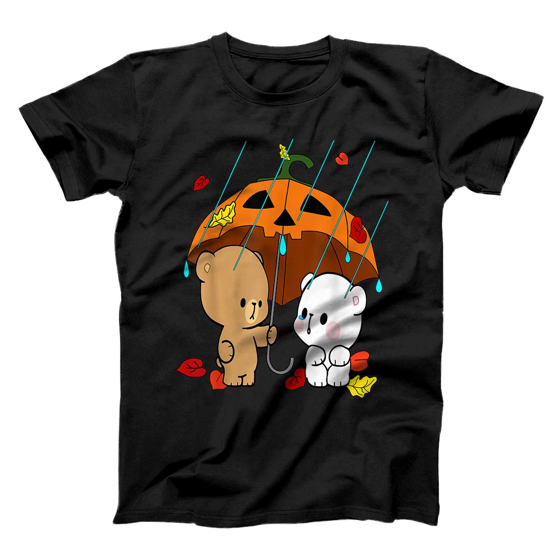 Personalized Milk Mocha Bear True Love Weathers Storms Halloween Pumpkin T-Shirt