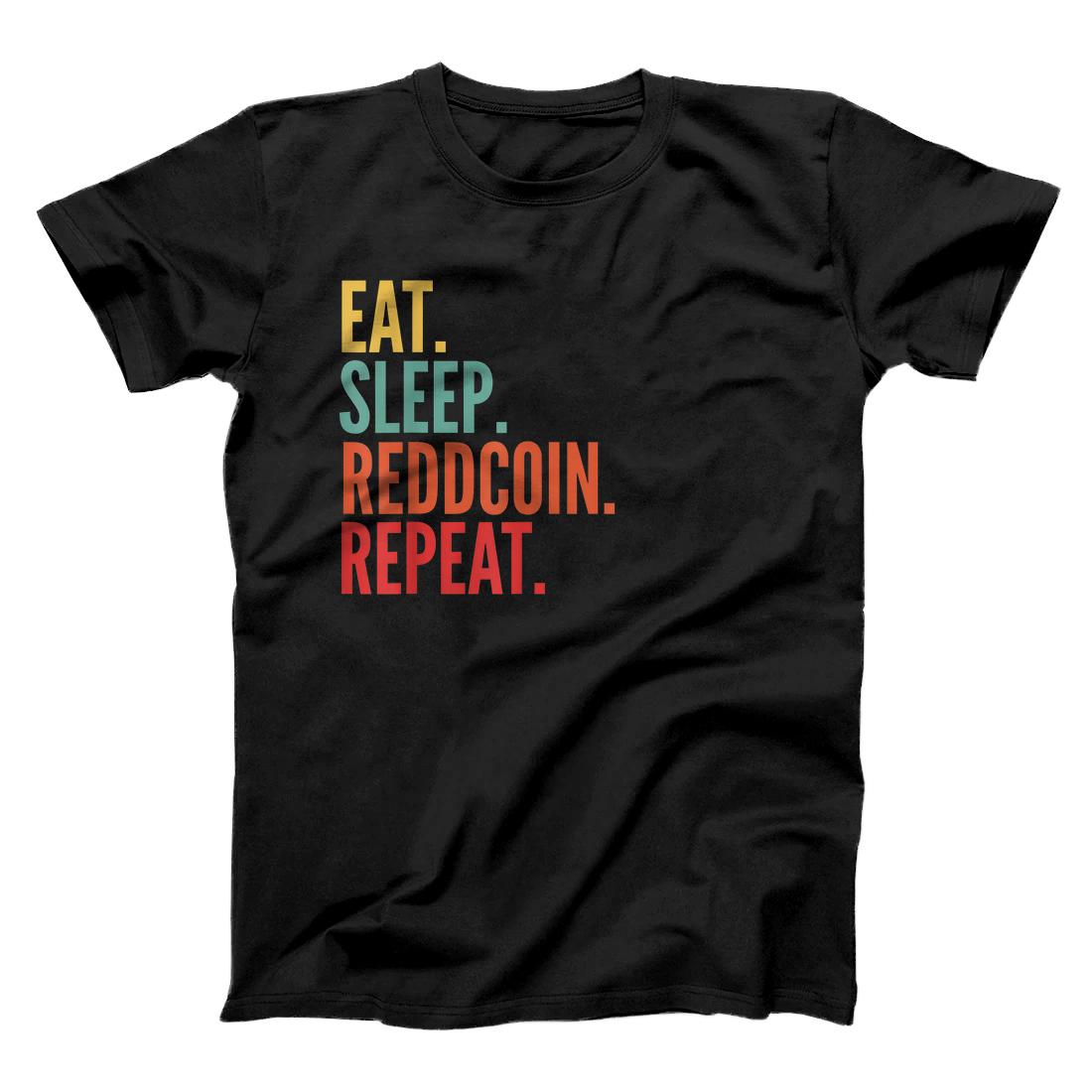 Personalized Reddcoin Crypto, Eat Sleep Reddcoin Repeat T-Shirt