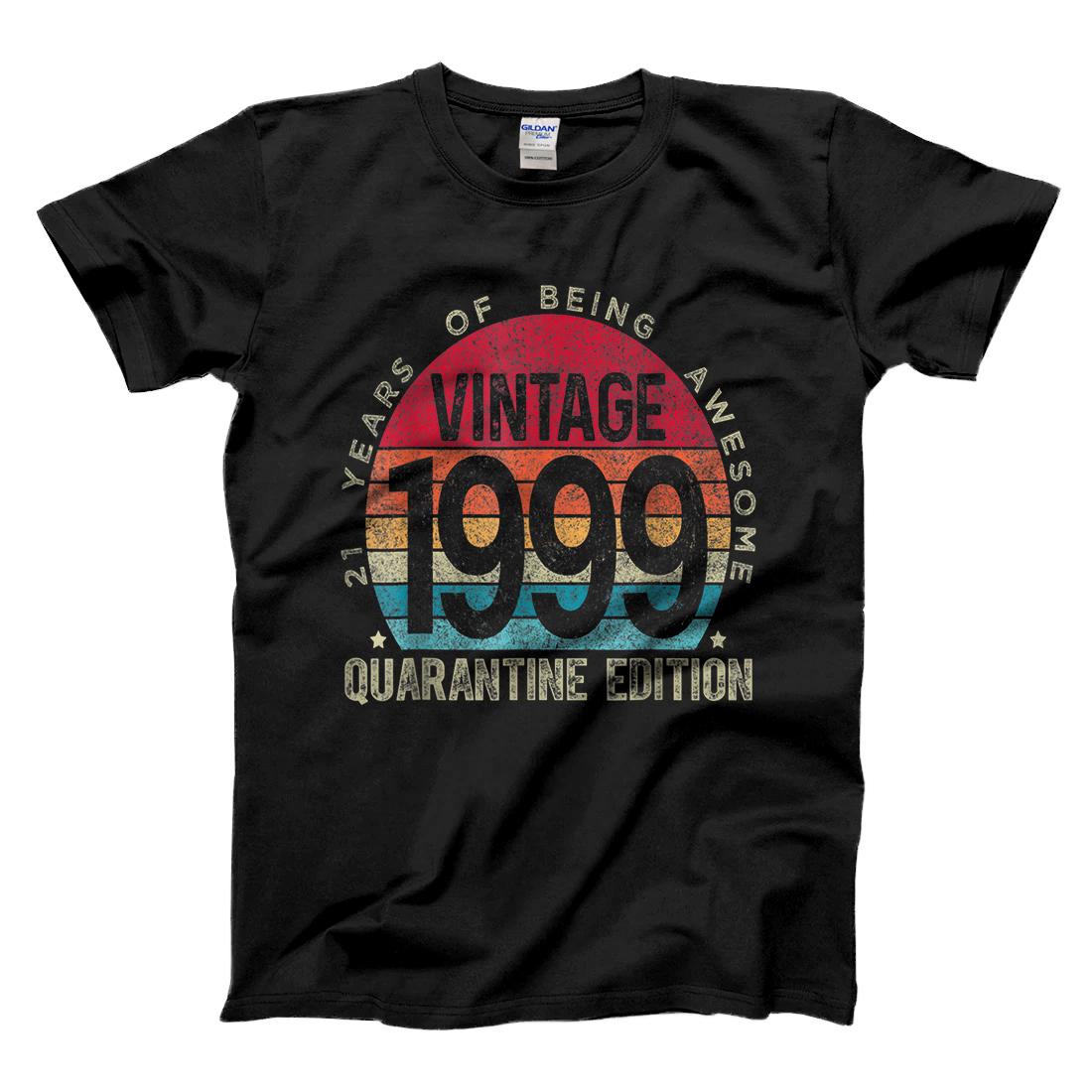 Personalized 21st Birthday Retro Limited Edition 1999 Quarantine Birthday T-Shirt