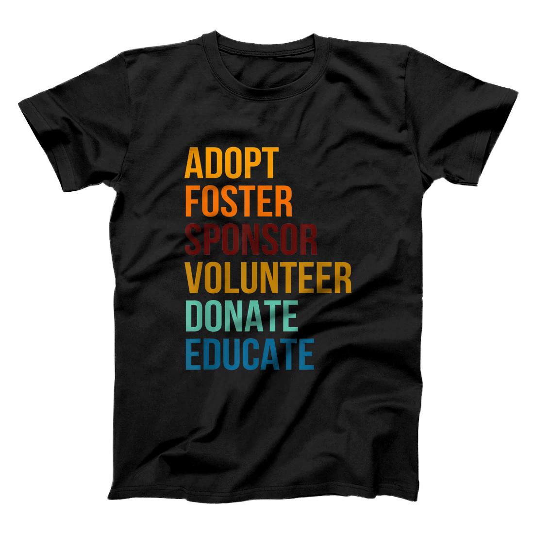 Personalized Adopt Foster, Adoption Awareness T-Shirt