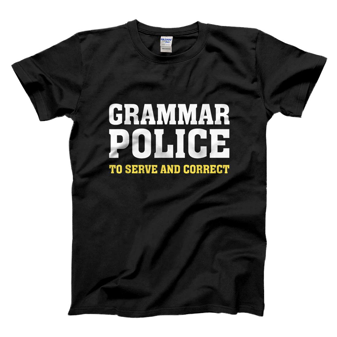 Personalized Grammar Police Funny Sarcasm Quotes Literary T-Shirt
